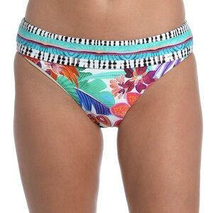 La Blanca Women's Tropical Print Hipster Swim Bottoms Size 12